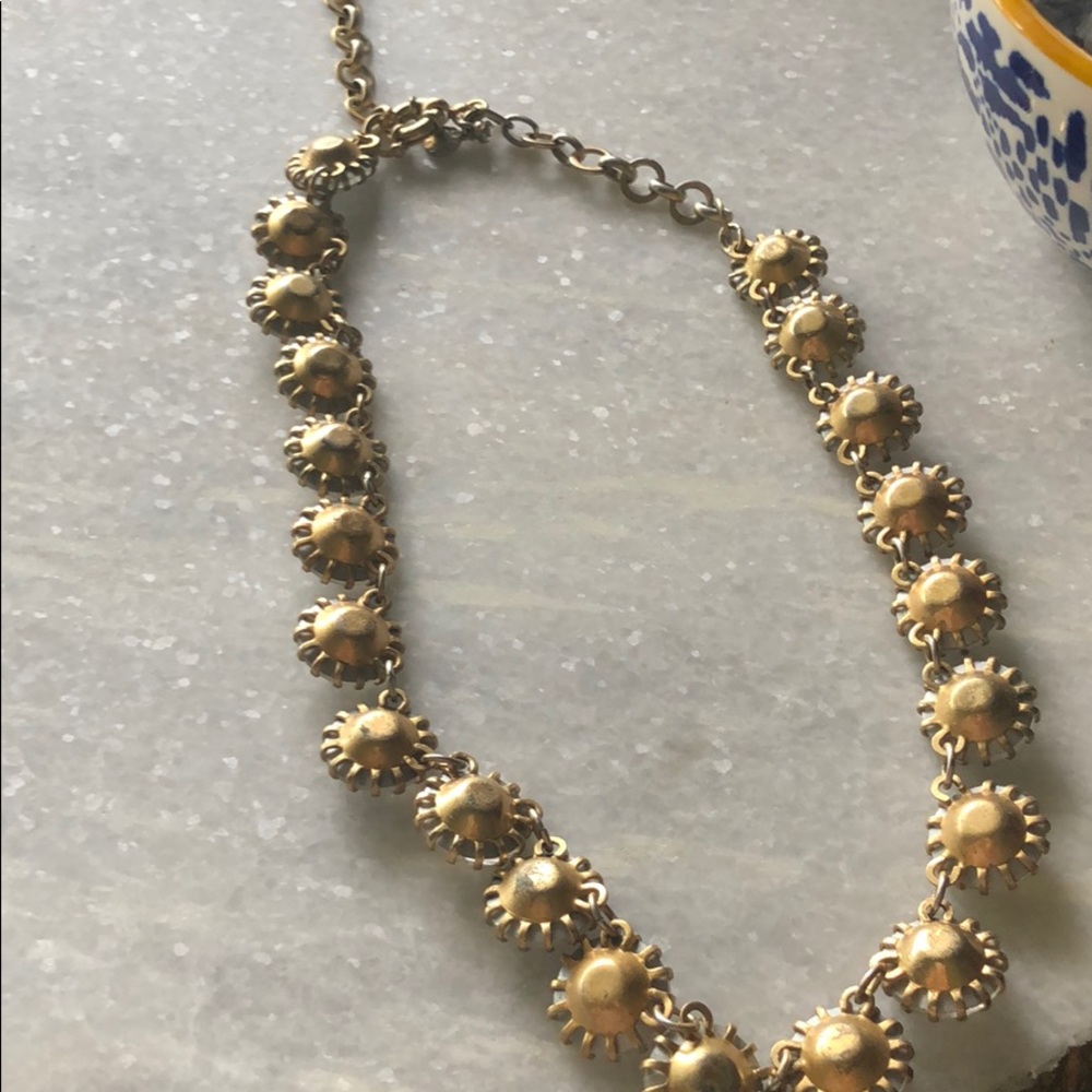 J. Crew Venus Flytrap Crystal Statement Necklace - image 8